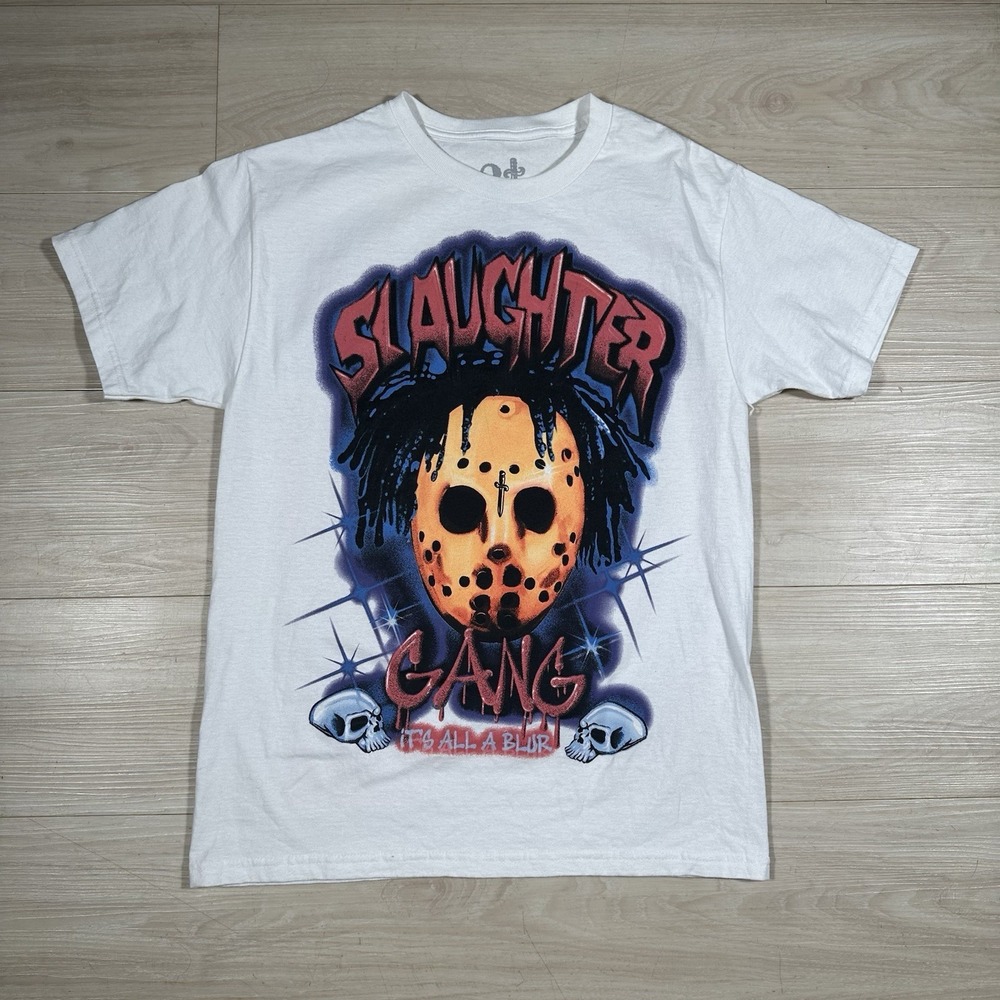 21 Savage x Drake "It's All a Blur" Tour T-Shirt Men's Size Large Black Graphic